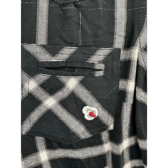 Vintage America Embroidered Plaid Shirt S - Picture 8 of 10